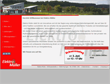 Tablet Screenshot of elektro-mueller-hayingen.de
